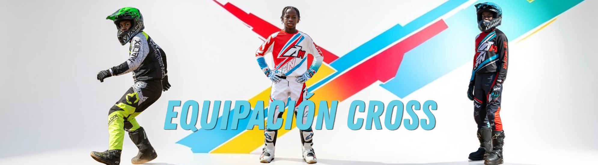 Equipaci&oacute;n cross para ni&ntilde;os y adultos - ropa y protecciones motocross